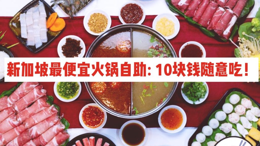 这应该是新加坡最便宜的自助火锅了吧！有鱼有肉有海鲜才S$10++~