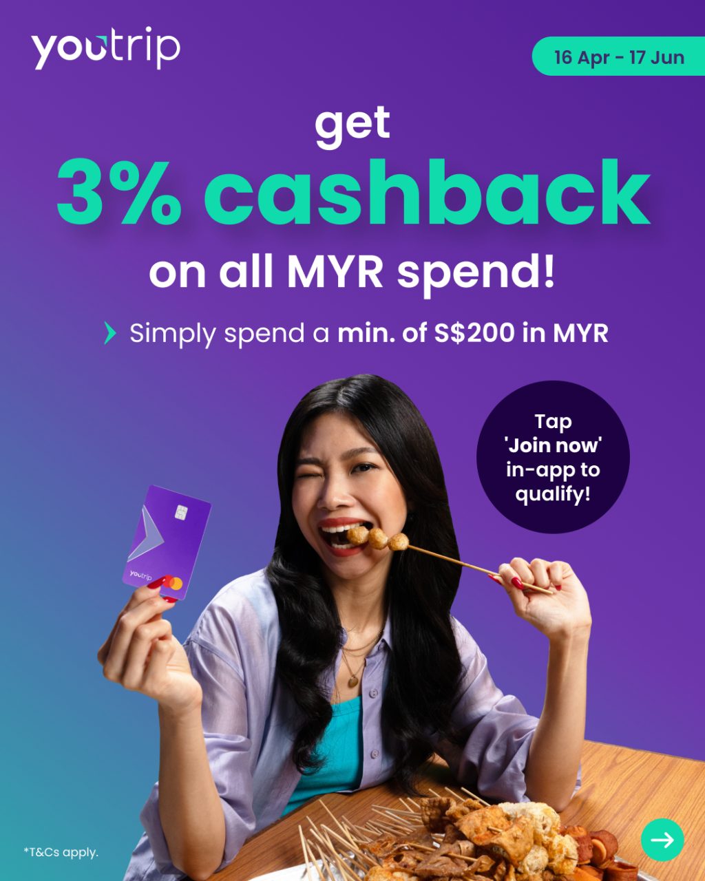 YouTrip可以换马币啦，免费载你去新山🤩消费满额送3% cashback，指定商店消费高达10% cashback~ - 🇸🇬新加坡 省钱皇后-皇后情报局